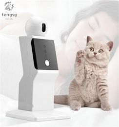 Toy Robot de chat laser électrique taquin Cats Toys Automatique pour chaton jeu Pet Pet Siemide Mode aléatoire Point Point de vague Funny Crazy Toys 201145245