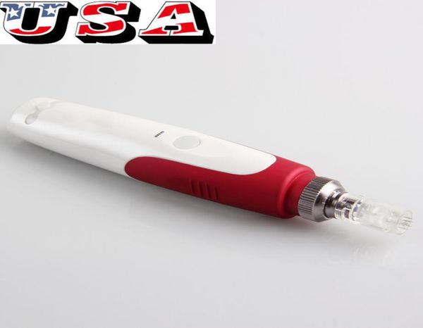 Laser électrique micro-aiguille derma micro-roller laser stylo de réchauffement maison Utiliser la trousse d'outils de beauté red4255851