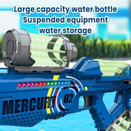 Elektrisch LED Water Gun speelgoed Continu schieten Volledig automatisch Luminous Water Blaster Beach Summer Pool speelgoed voor volwassen kinderen Boy Gift