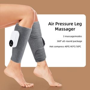 Masseur de jambe électrique Charge de la compression d'air du veau avec trois modes de massage CHIGH ET KNEE 360 ° PACKAG ALROUND 240415