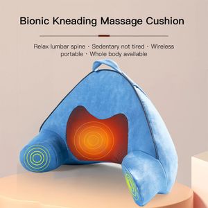 Masseur lombaire électrique Dispositif de traction infrarouge Thérapie de chauffage du dos Readme de douleur à pétrissage Shiatsu Massage 240424
