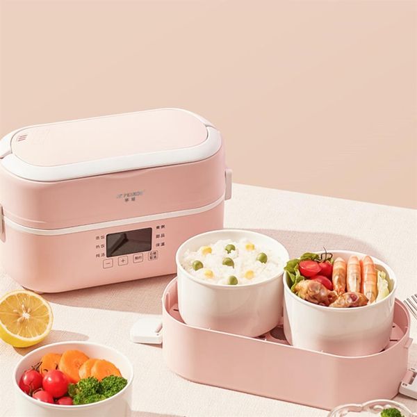 La minuterie de rendez-vous intelligente de la boîte à lunch électrique peut être branchée pour chauffer, cuisiner, cuisiner, garder au chaud avec un cuiseur à riz DHL a59