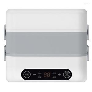 Elektrische lunchbox kleine draagbare rijstkoker automatische verwarming timing isolatie mini kantoor voedsel warmer kookmachine