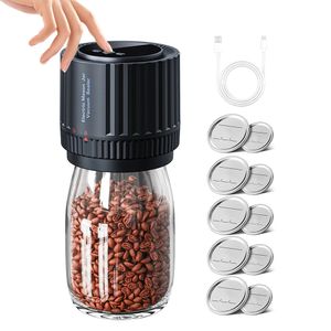 Elektrische Mason Jar Vacuüm Sealer voor Canning Jarstwo Types Lids Food Storage Fermentatie 240325