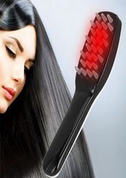 Elektrische massage haargroeikam rode en blauwe kleur lichttherapie hoofdhuidverzorging vibrerende kam antihaaruitval zorginstrument cadeau1817082
