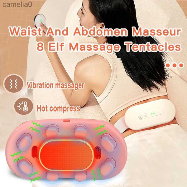 Masajeadores eléctricos Masajeador de espalda eléctrico Máquina Masaje de cintura Cinturón de calentamiento vibratorio abdominal Alivio menstrual Dolor de espalda RelajaciónL231220