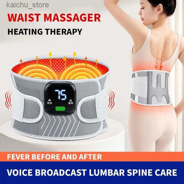 Massagers eléctricos Calefacción eléctrica con el masajeador de vibración infrarroja Soporte de pantalla digital para el tratamiento con masaje para aliviar y Pro Y240504 1fts