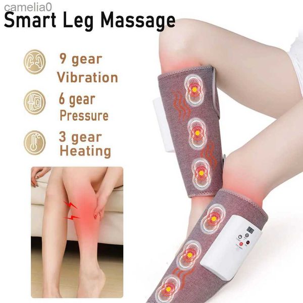 Masseurs électriques Vibration électrique Massage des jambes compresse chaude pressothérapie Relaxation musculaire masseur de pieds dispositif de drainage lymphatique soulagement de la douleur L231220