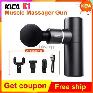 Masseurs électriques KICA pistolet de Massage K1 soulagement électrique Fascia 3800 tr/min pistolet de Massage musculaire professionnel pour le corps dos cou jambe Fitness minceur douleur YQ240117