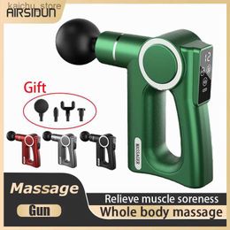 Massageurs électriques Massageurs Myofascial Gun Muscle Relaxation Massageur Tool Mini Neck Porable Myofascial Massage électrique Gun Y240425