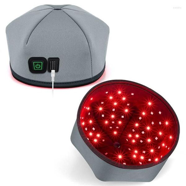 Masseurs électriques appareils de thérapie à la lumière rouge LED soins de chapeau de croissance de cheveux soulagent la machine de traitement de repousse de douleur de têteElectric251e