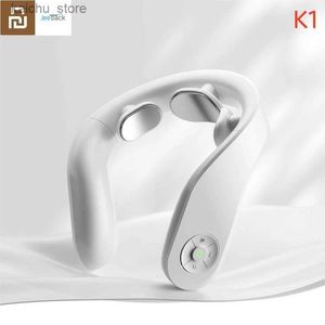 Massageurs électriques Youpin Massageur de dos et de cou K1 K1 Wireless 3-HEAD EMS Pulse en forme de cou de protecteur de protecteur de chauffage réglable relief vibrant Y240425