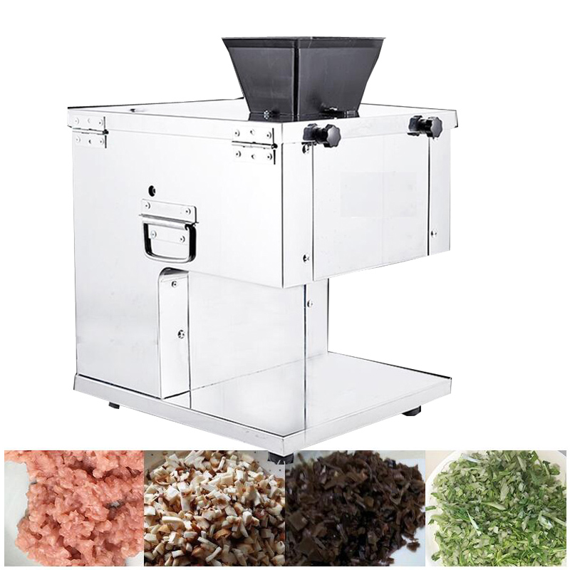 Elektrikli Et Dilimleyici Masaüstü Sebze Patates Mantar Soğan Kesme Makinesi Küçük Tavuk Eti Kesici Et Dilimleme Makinesi