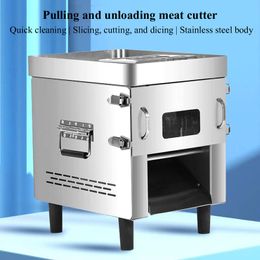 Trancheuse à viande électrique, coupe-viande, lame extractible, Machine à découper la viande commerciale
