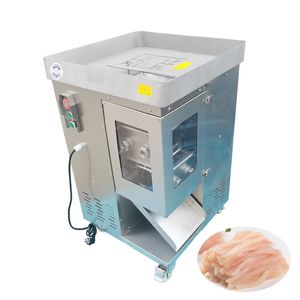 Trancheuse à viande électrique en acier inoxydable Machine de découpe de bande de viande commerciale Lambeaux de viande fraîche