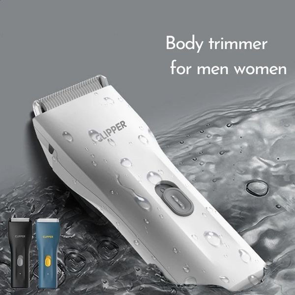 Cortadora de pelo eléctrica para hombre, máquina de afeitar para brazos y piernas, recortadora de Bikini para mujer, depiladora, removedor de vello púbico, afeitadora, maquinilla de afeitar 240219