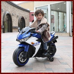 Motorcycle électrique 12V Double Drive Child Ride sur une conduite rechargeable sur Moto pour des enfants de 2-12 ans avec des cadeaux d'anniversaire à roues flash et à la musique