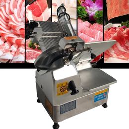 Electric Mutton Roll Vlees Snijder Vleesmolen Automatische Beef Mutton Aardappel Slice Brood Food Chopper Grinder 370W