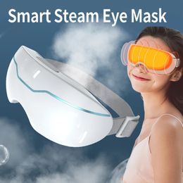 Masajeador de ojos eléctrico Nano Steam con compresa de calor inteligente para masaje de tensión seca Alivio de fatiga Mejor máscara para dormir 240314