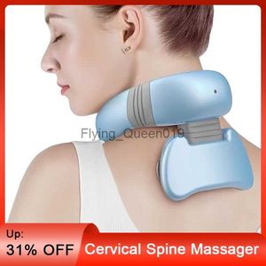 Elektrische nek Cervicale fysiotherapie Massager Osteochondrose Anti-cellulite Shiatsu Schouderrug Massage Pijn Relief Machine HKD230812