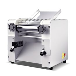 Machine à nouilles électrique, laminoir de pâte en acier inoxydable, Machine commerciale pour fabriquer des pâtes, rouleau et lame interchangeables