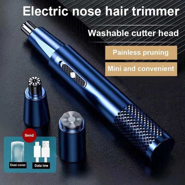 Trimage de cheveux de nez électrique Machine Clipper Cutter Coiffure Hair Shaving Outil de rasoir Nez et oreille pour hommes et femmes 231221
