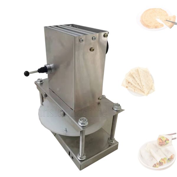 Máquina eléctrica para aplanar pasteles de aceite, máquina para hacer tortitas y burritos, prensa de masa para pasteles