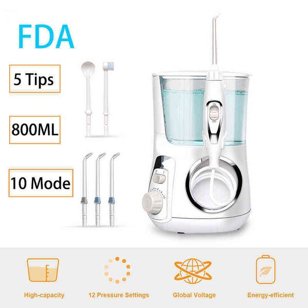 Irrigador oral eléctrico Boquilla de reemplazo Dental Agua Flosser Familia Dientes Ducha Cepillo de dientes Tanque Dispositivo para el hogar Dropship 220513