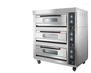 Elektrische ovens 3 lagen 6 trays Commercieel brood Pizza cake bakken Drogen Eitaart Kip Biscuit Koekje Bakkerijoven Te koop