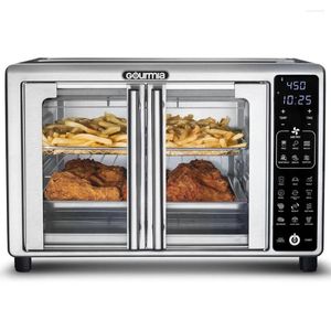 Elektrische ovens Gourmia 6-delige digitale broodroosteroven Luchtfriteuse met 19 one-touch-voorinstellingen Roestvrij staal 1700 watt