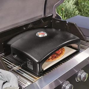 Elektrische Ovens Outdoor Multi-Fuel Gas Houtskool Pellet Houtgestookte Pizza Oven Met Steen
