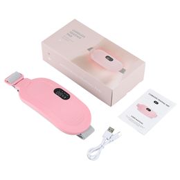 Elektrische periode krampmassager vibrator menstruatie verwarming kussengordel voor pijnverlichting taille maagverwarming vrouwen geschenk oplaadbaar