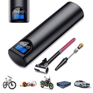 Elektrisch draagbaar compressor voertuiggereedschap 150psi handheld opblaasbare pomp LED -weergave inflator voor auto -fietsbanden speelgoedmotorballen234L