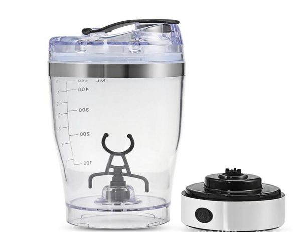 Mélangeur électrique de shaker de protéines ma bouteille d'eau mouvement automatique vortex tornade 450 ml bpa mélangeur intelligent détachable cup8322666