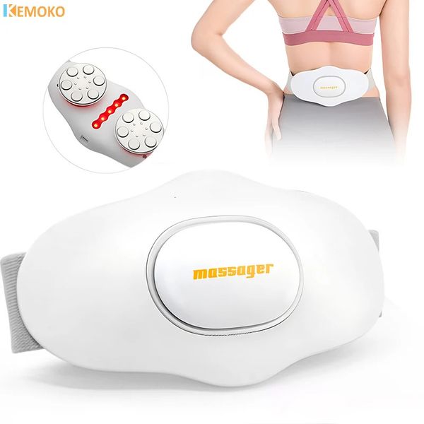 Taille de la taille électrique Massage du chauffage Stimulateur musculaire Stimulateur de relaxation Back Massage Lombar Thérapie Machine de soulagement Doulage 240426