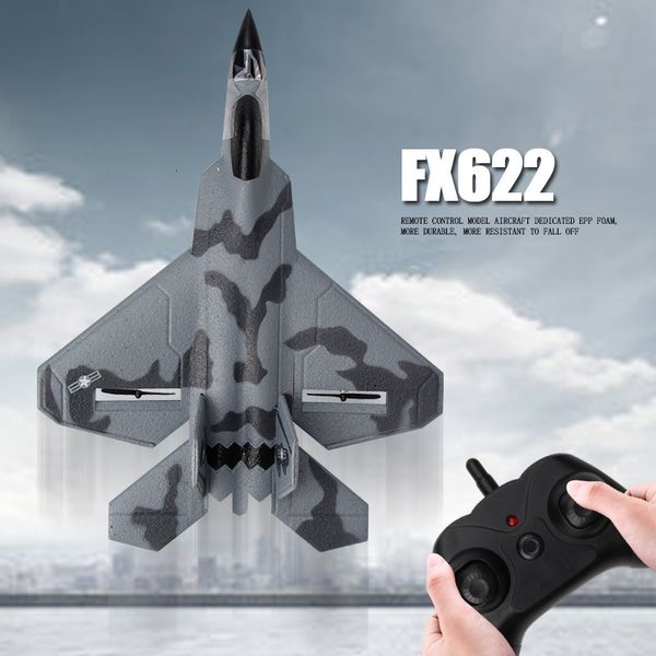 Avion électrique/RC 2.4G planeur RC Drone F22 SU35 avion à voilure fixe lancer à la main drone en mousse télécommande électrique avion RC extérieur jouets pour garçons 230509