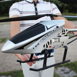 Elektrisch RC -vliegtuig 3 5CH 80 cm grote afstandsbediening drone duurzame RC helikopter laad speelgoedmodel UAV Outdoor Helicoptero 230506