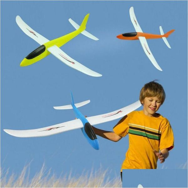 Avion électrique/rc 60 x 100 15,5 cm avion à lancer à la main bricolage mousse EPP flexible modèle d'avion durable jouet d'extérieur 230303 Otupv