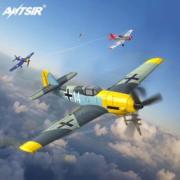 Elektrisch/RC Aircraft Antsir RC Aircraft EPP 400mm Zero/P40/BF109/Spitfire 4-CH RC-vliegtuig 2.4G 6-Axis One-Key Aerobatic RTF Airplane Toys Gifts 230512