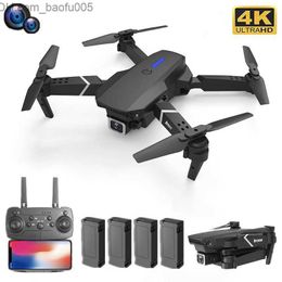 Avion électrique / RC Avion électrique RC Drone professionnel E88 4k caméra HD grand angle WiFi fpv hauteur Tenez pliable RC jouets pour enfants Z230629