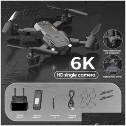 Avión eléctrico/Rc Electricrc Drone 5G Gps 8K Hd Profesional S 6K Pografía aérea Rc Helicóptero Evitación de obstáculos Quadcopter Dista Dhits