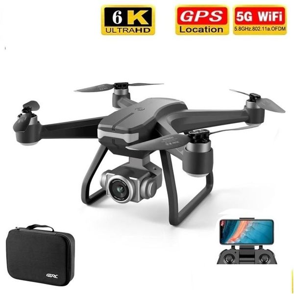 Aircraft électrique / RC F11 Pro 4K GPS Drone avec WiFi FPV Dual HD Camera Professional Aerial Pographic Motor Nadcopter vs SG DHQV0