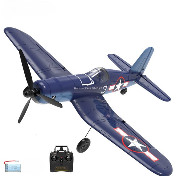 Aircraft électrique RC Plan F4U 2,4 GHz 4CH 400mm Wingspan à une clé aérobatique RTF Remote Control Fighter Toys Gifts for Children