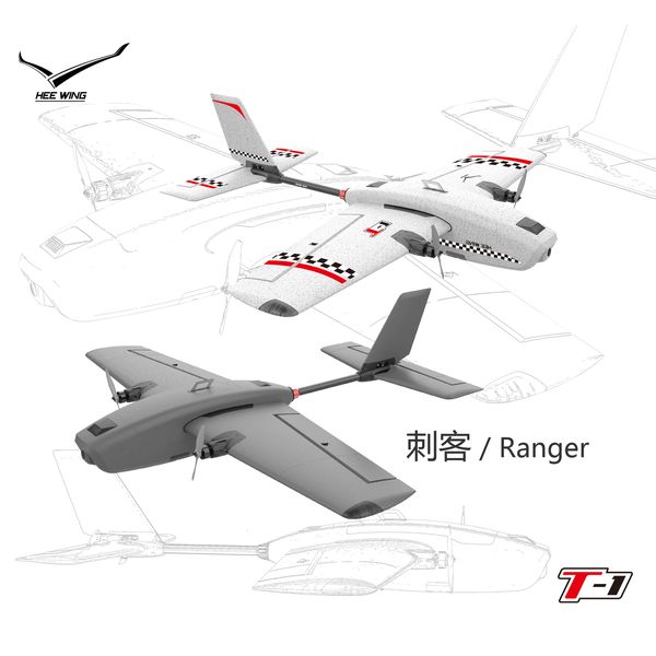 Avion électrique/RC HEE WING/HEEWING RC Ranger T-1 FPV Avion 730MM envergure EPP FPV avion-PNP PRO/HEE WING T1 Avion à double moteur 230512