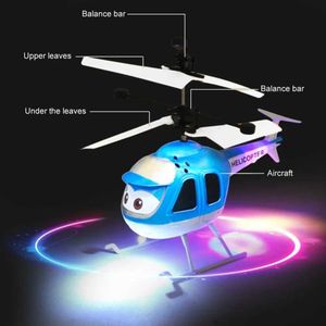 Elektrische/RC-vliegtuigen Hot Sale Mini-infraroodsensor Helikoptervliegtuigen 3D Gyro Helicoptero Elektrische microhelikopter Verjaardagsspeelgoed Cadeau voor kinderen#257747L2402