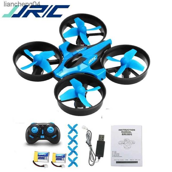 Avion électrique/RC JJRC H36 RC Mini Drone hélicoptère 4CH jouet quadrirotor Drone sans tête 6 axes une clé retour 360 degrés Flip LED Rc jouets