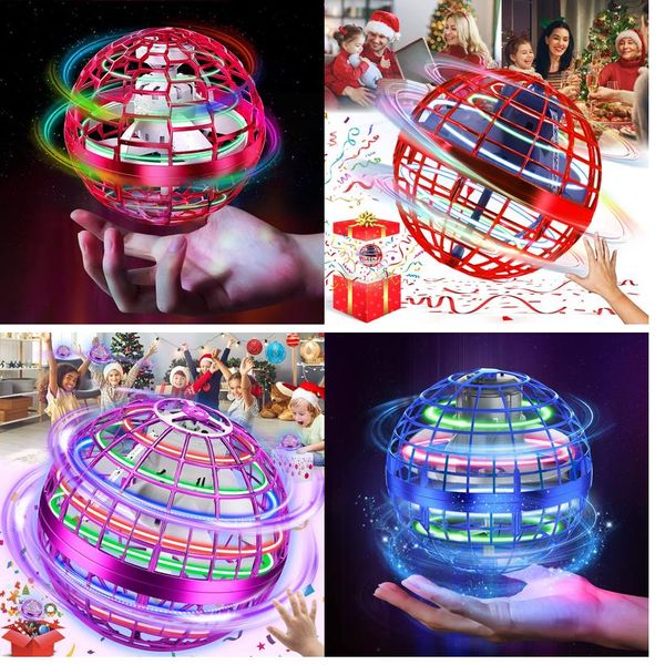 Électrique/Rc Avion Magic Ball Puzzle Ballon Voler Jouet Orbe Volant Jouets Contrôlable Manuellement Intérieur Extérieur 360ﾰ Rotation Boomerang Amrdx