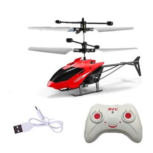 Avion électrique RC Mini RC Drone Rechargeable Télécommande Hélicoptères Jouets Induction Planant Sûr Résistant aux Chutes 231027