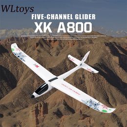 Electric/RC Aircraft Original WLToys A600 F949 Update versie A800 5CH 3D6G Systeemvlak RC Airplane Quadcopter Fixed Wing Drone 230324