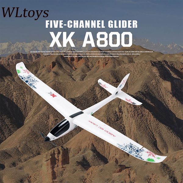 Avión eléctrico/RC Original WLtoys A600 F949 Versión de actualización A800 5CH 3D6G Sistema Avión RC Avión Quadcopter Avión de ala fija 230509